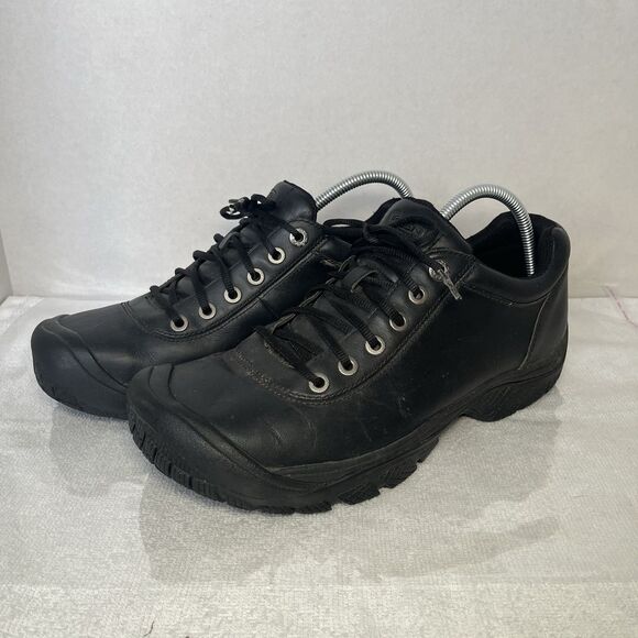 Keen PTC Waterproof Work Oxford Shoes Black Leather Non Slip Sneakers Men 11.5 - Picture 9 of 9
